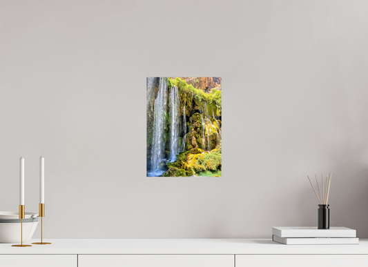 9 x 12″, ChromaLuxe HD Metal Print Experience the Power and Serenity of Nature: "The Waterfall" - photo print