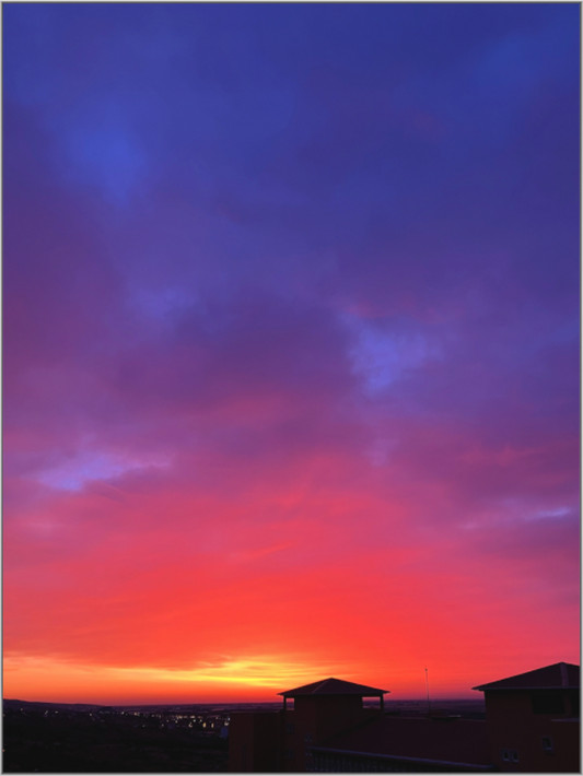 End the Day in a Blaze of Glory: "Sunset" - photo print