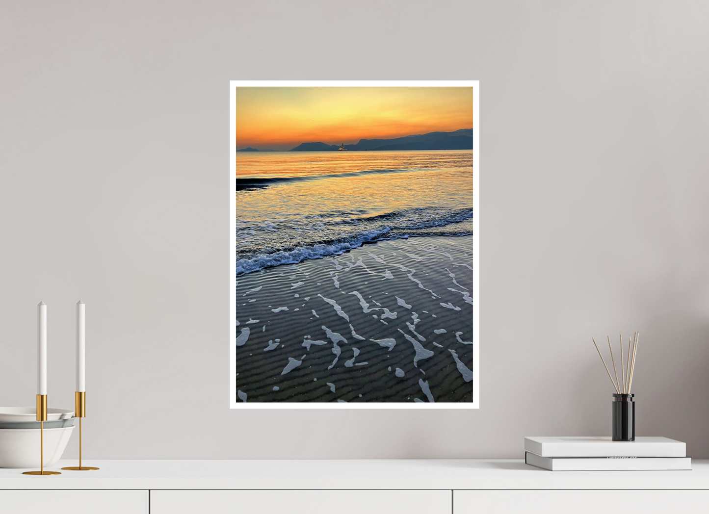 Capture the Essence of Coastal Calm: "Seaside" - photo print