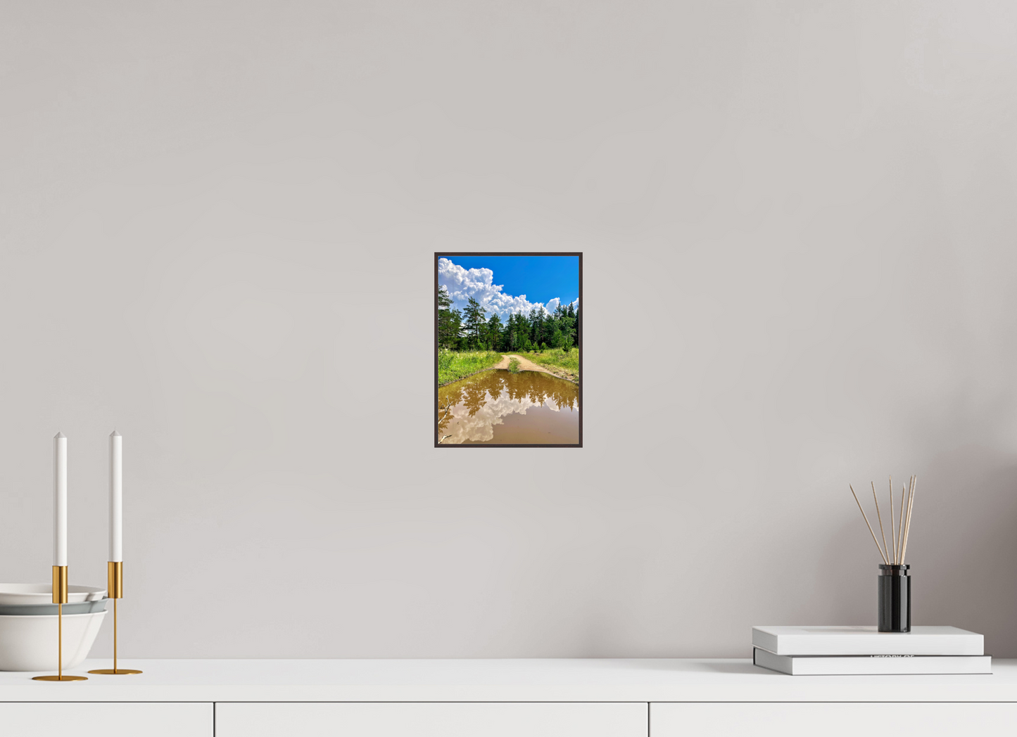 Walk the Line Between Earth and Sky: "Mirror Path" - photo print