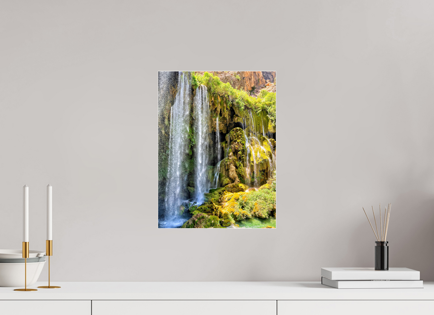 Experience the Power and Serenity of Nature: "The Waterfall" - photo print