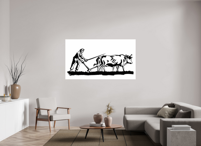 A Homage to Diligence: "The Raw Effort" - illustration print