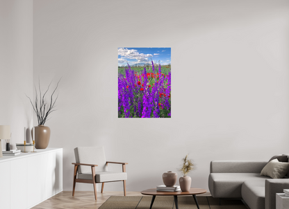 30 x 40″, Print for Indoors Photo print of "Tall Purple Larkspul" by Luvinans