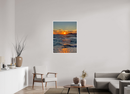 Feel the Rhythm of the Mediterranean: Experience the Dynamic Energy of "Sun Waves" - photo print