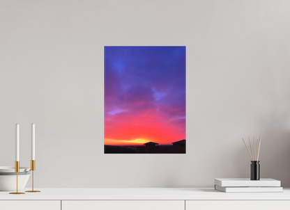 End the Day in a Blaze of Glory: "Sunset" - photo print