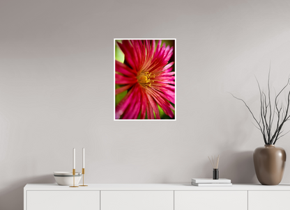Witness the Ephemeral Art of Winter: "Close-up Trailing Ice Flower" - photo print