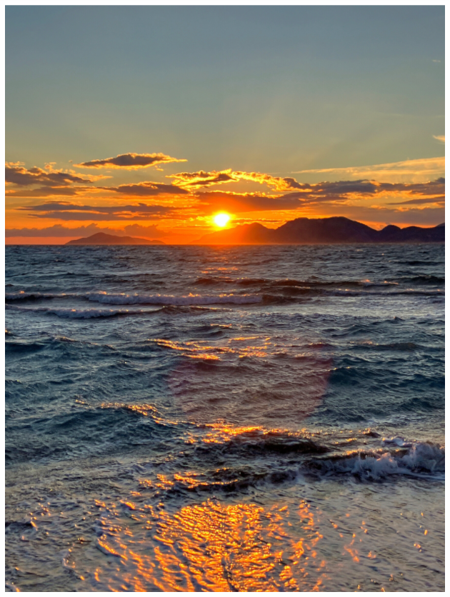 Main image Feel the Rhythm of the Mediterranean: Experience the Dynamic Energy of "Sun Waves" - photo print