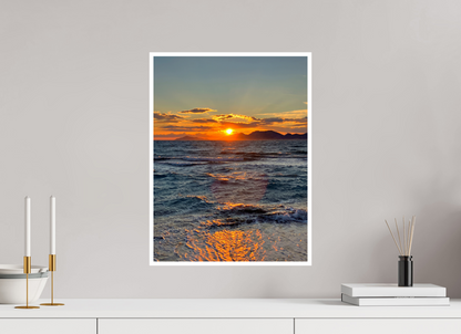 Feel the Rhythm of the Mediterranean: Experience the Dynamic Energy of "Sun Waves" - photo print