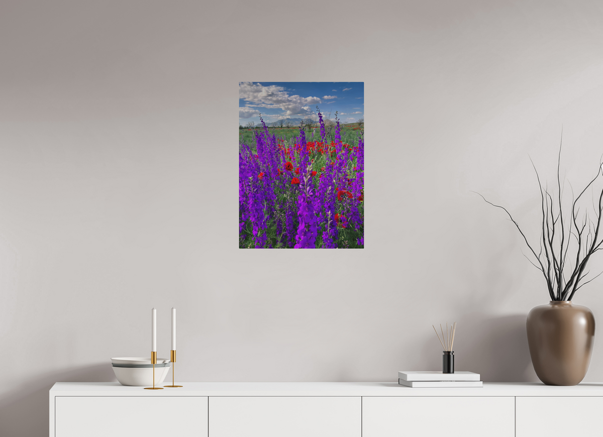 18 x 24″, Print for Outdoors Photo print of "Tall Purple Larkspul" by Luvinans