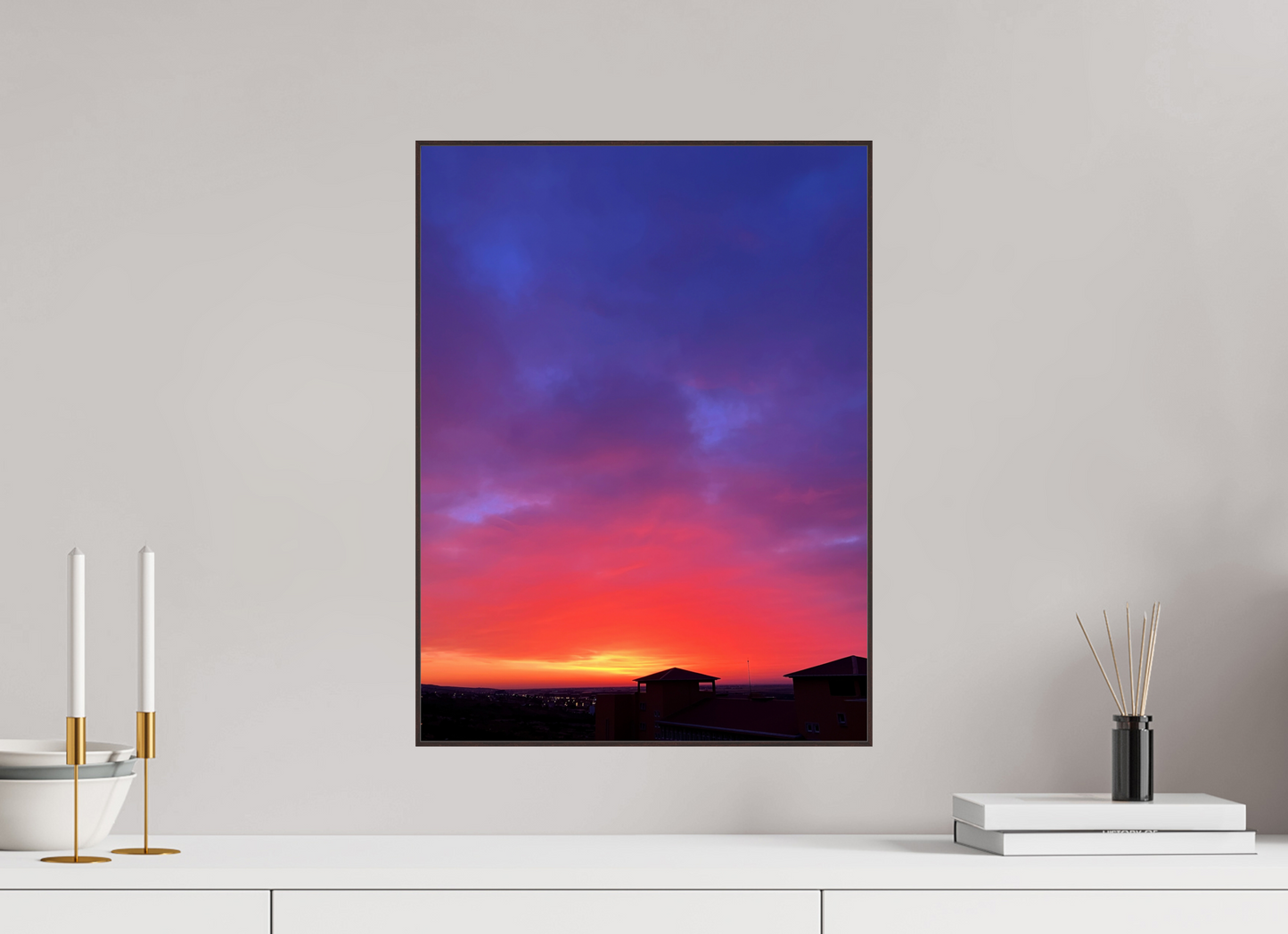 End the Day in a Blaze of Glory: "Sunset" - photo print