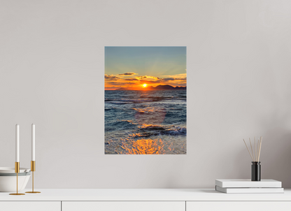 Feel the Rhythm of the Mediterranean: Experience the Dynamic Energy of "Sun Waves" - photo print