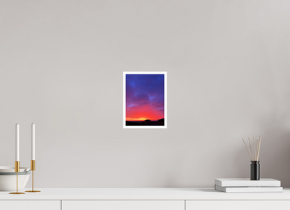 End the Day in a Blaze of Glory: "Sunset" - photo print