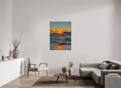 Feel the Rhythm of the Mediterranean: Experience the Dynamic Energy of "Sun Waves" - photo print