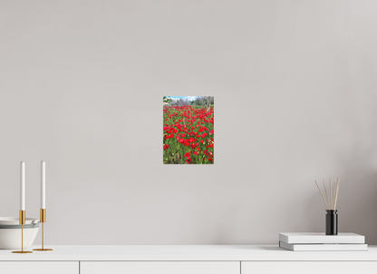 6 x 8″, Print for Indoors Photo print of "Poppies" by Luvinans.