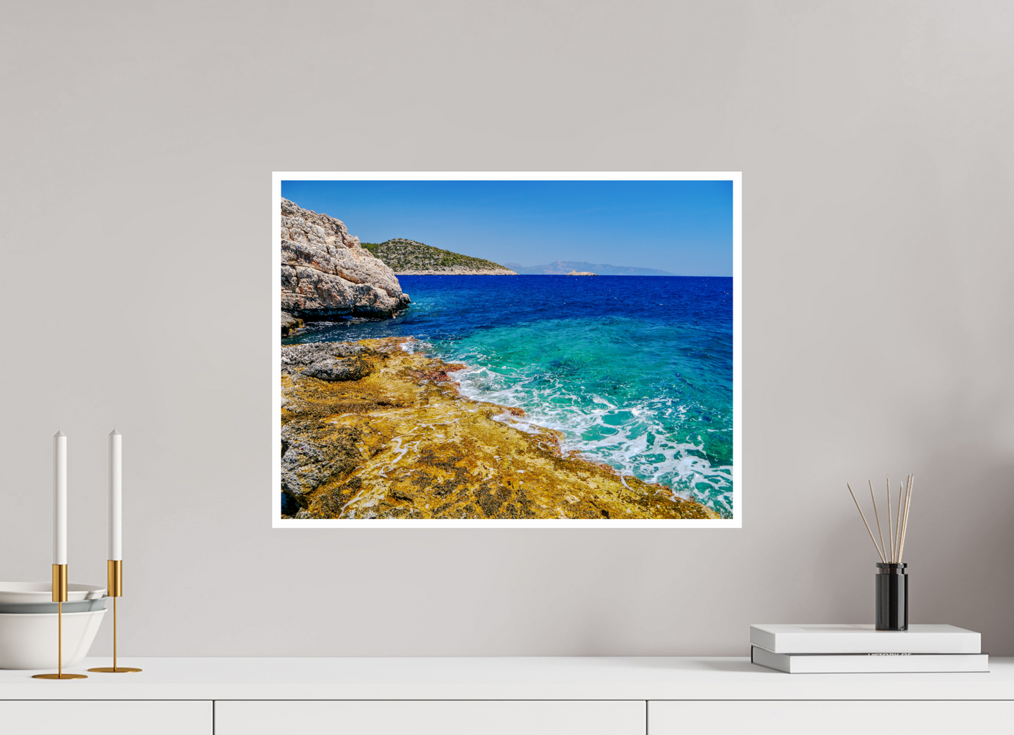 Dive into the Azure Dream: "Mediterranean Sea" - photo print