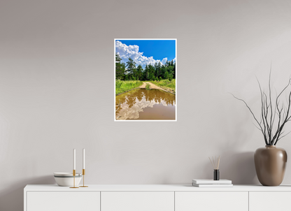 Walk the Line Between Earth and Sky: "Mirror Path" - photo print