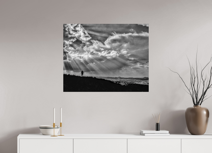 35 x 28″, ChromaLuxe HD Metal Print Feel the Rush of the Wild: "Trail Run" - photo print