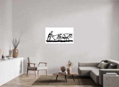 A Homage to Diligence: "The Raw Effort" - illustration print