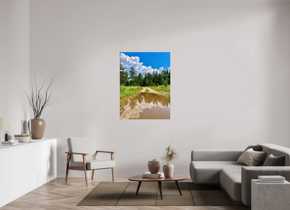 Walk the Line Between Earth and Sky: "Mirror Path" - photo print