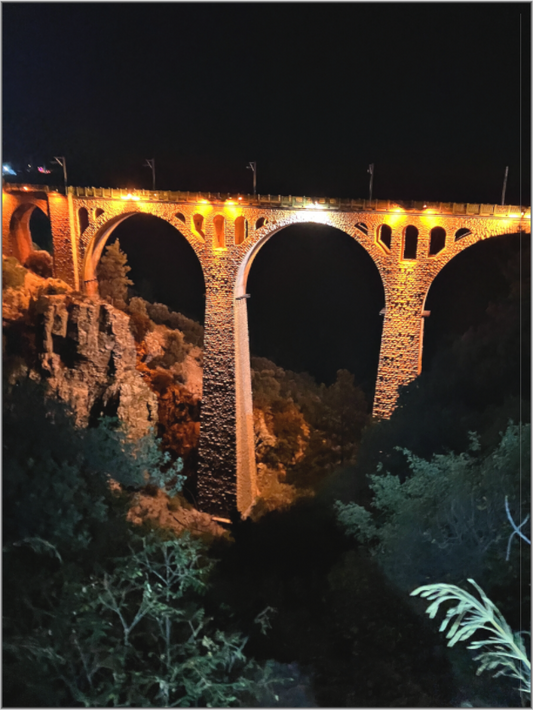 Cross into History: The Legendary "Varda Bridge" - photo print