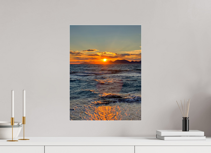 Feel the Rhythm of the Mediterranean: Experience the Dynamic Energy of "Sun Waves" - photo print
