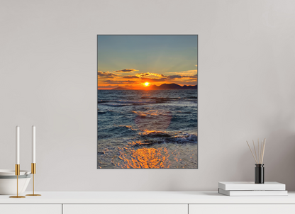 Feel the Rhythm of the Mediterranean: Experience the Dynamic Energy of "Sun Waves" - photo print