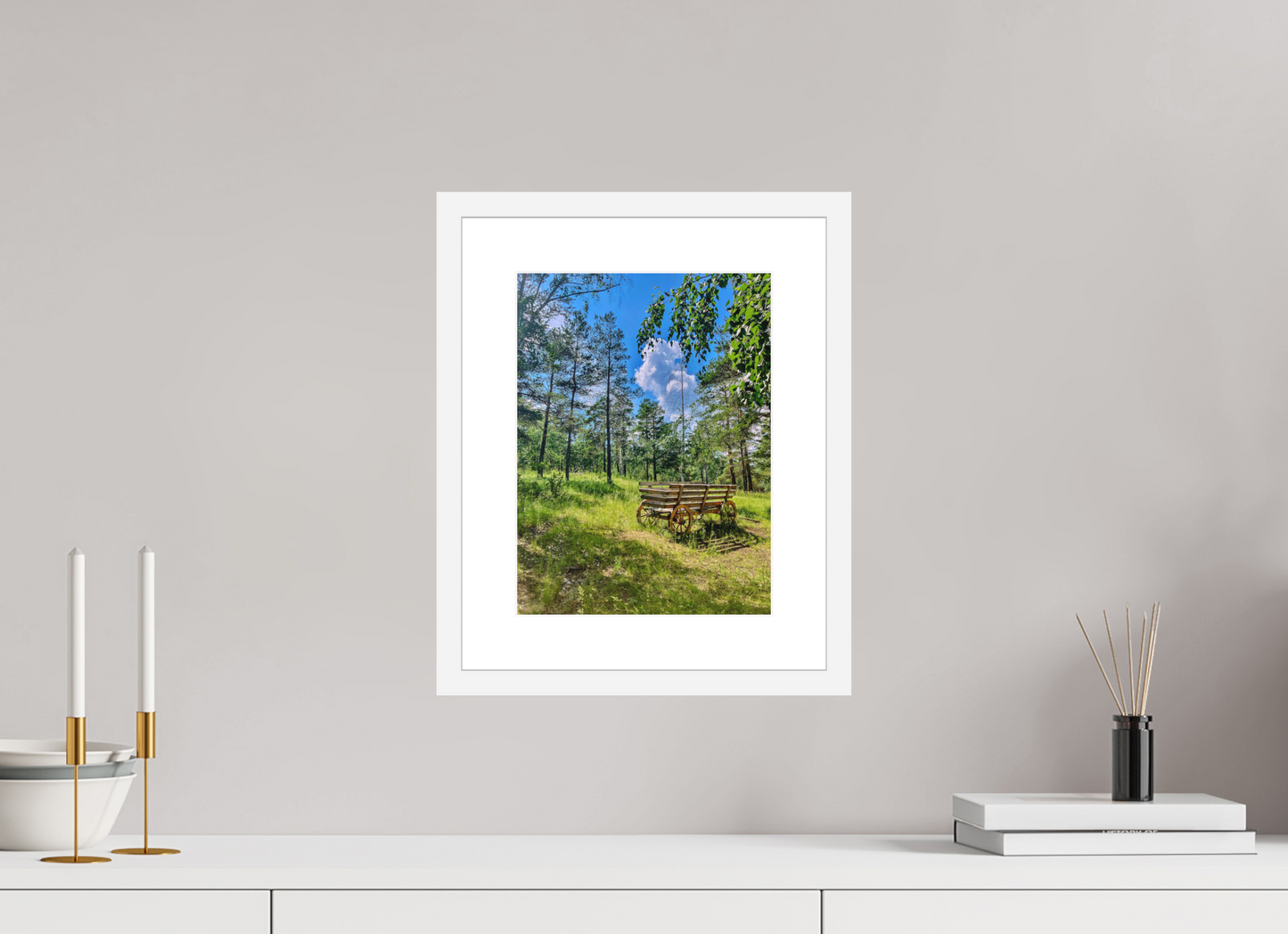 Wheels on Green - photo print