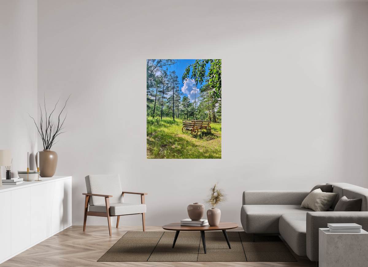 42 x 56″, Print for Indoors Photo print of "Wheels on Green" by Luvinans