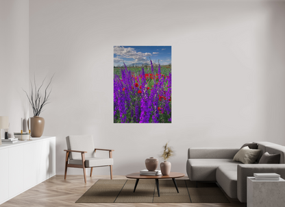 42 x 56″, Print for Outdoors Photo print of "Tall Purple Larkspul" by Luvinans