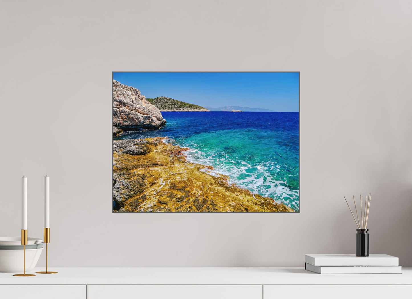 Dive into the Azure Dream: "Mediterranean Sea" - photo print