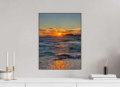 Feel the Rhythm of the Mediterranean: Experience the Dynamic Energy of "Sun Waves" - photo print