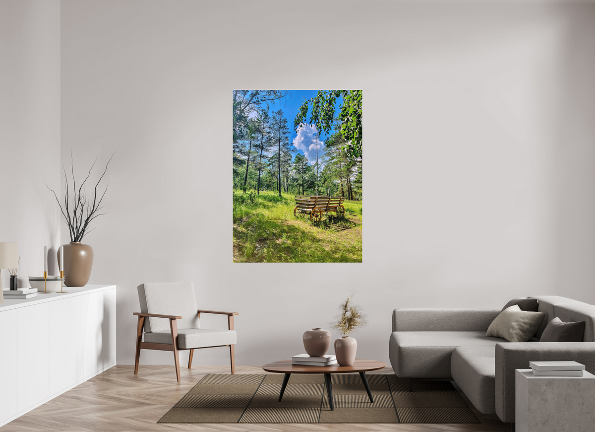 45 x 60″, Print for Indoors Photo print of "Wheels on Green" by Luvinans