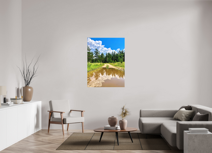 Walk the Line Between Earth and Sky: "Mirror Path" - photo print